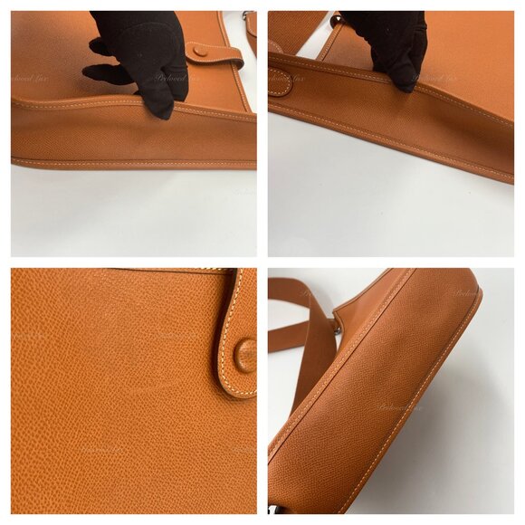 Authentic HERMES Brown Epsom Evelyne I PM Crossbody Bag - Picture 10 of 15